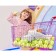 Longsliv children in strip KAFTAN, size 34 (122-128 cm), white/red color