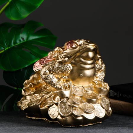 Figure "Toad on money" Big 25x34x20cm