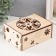 Casket "Snowflake" Natural 13x17x8 cm (set of 6 parts)