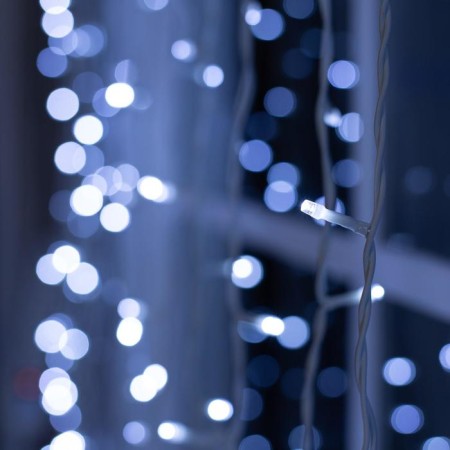 Garland "Curtain" 2 × 9 m, IP44, UMS, white thread, 1800 LED, white glow, 220 V-2