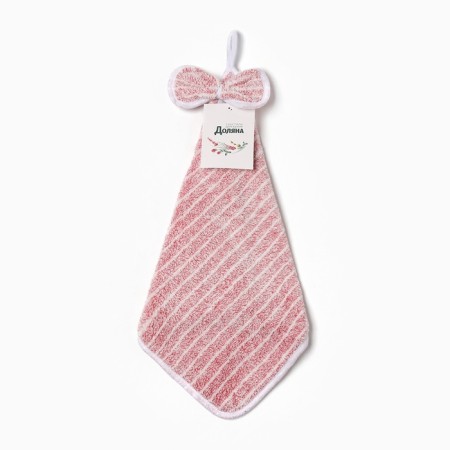 Kit. a towel "strip" pr. red 28x40 cm, microfiber, 100% p/e-3
