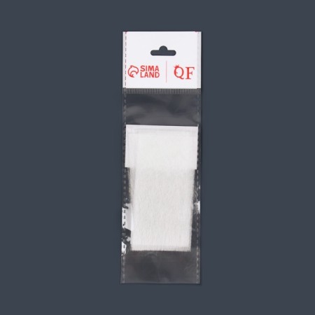 Fiberglass for nail extension, 8 × 4 cm, 10 sheets, white color-3