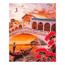 Picture on numbers on cardboard 40 × 50 cm 