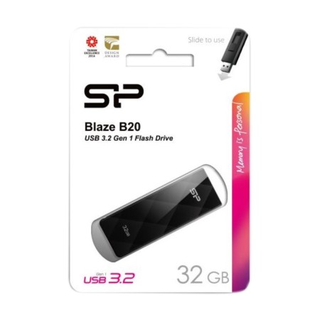 USB flash drive 32 GB Silicon Power Blaze B20 Black USB 3.0 SP032GBUF3B20V1K