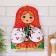 Hall on the kettle "Matryoshka", with a handkerchief