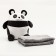 Soft toy "Panda" with a blanket, 35 cm