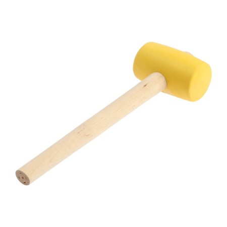 Kiyanka scrap, wooden handle, yellow rubber, 55 mm, 400 g-4