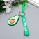 Trick of rubber "Avocado with carbine" 5.5x0.3x4 cm