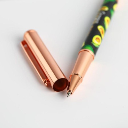 Avocado Time pen, metal, in case-3