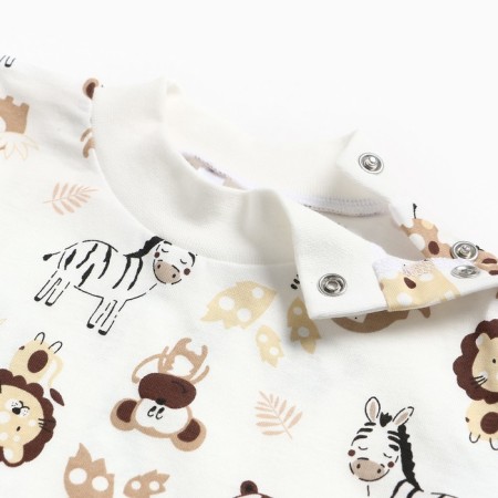 Kit (T -shirt/shorts) children, beige/lion, height 74 cm-3