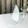 Glass fruit 2-tier round fraction, d = 25/20 cm, transparent