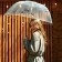Umbrella female dome "I see you through and through", 8 spokes, d = 88 cm, transparent