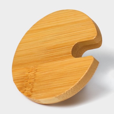 Lid for the tanks of the share, d = 5.5 cm, with a handle, bamboo-3