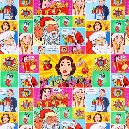 Glossy packaging paper "Pop-Art Gifts", 70 x 100 cm-3