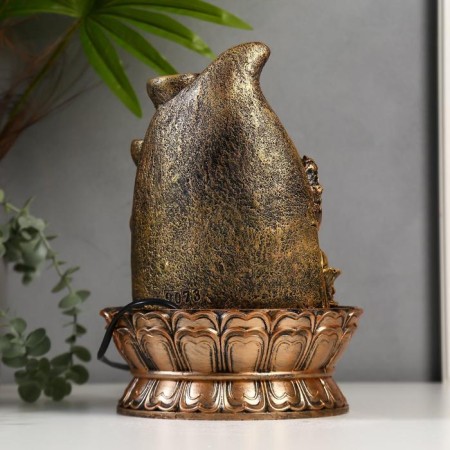 The desktop fountain from the network, the backlight "Ganesha at the rock" 28x20x20 cm-3