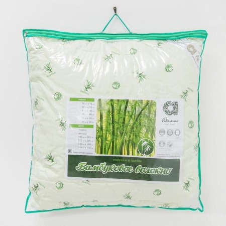 Adamas pillow "Bamboo", size 50x70 cm, bamboo fiber, tick cover-3
