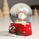 Souvenir Polystone Water Ball "White Bear on Snowboard" 7x8x9 cm