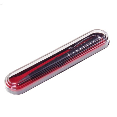 Ballic handle, gift, in a plastic case, rotary, "business", black with silver inserts-2