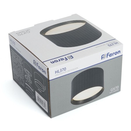 Ceiling light Feron HL370, IP20, GX70, 25 W, 115x115x70 mm, black color black-7