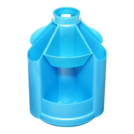 A set of stationery 11 items Erichkrause "Mini Desk Ice Metallic", rotating, blue-2