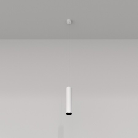 Suspended Technical P075PL-01W, 1xGU10, 10W, 6x6x30 cm, white color-2