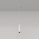 Suspended Technical P075PL-01W, 1xGU10, 10W, 6x6x30 cm, white color