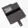 Women's wallet on the button, black color