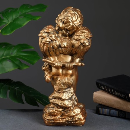 Figure "Angel Amur" bronze 17x16x40cm-2