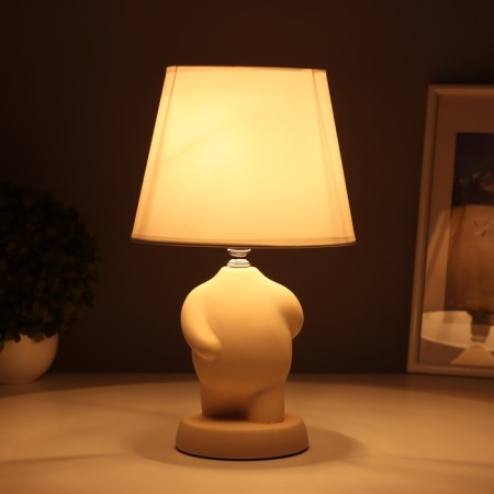 HELP LAM "Puzan" 1x40W E14 beige 19.5x19.5x34cm-1