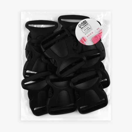 Fastex 50 mm, load up to 15 kg, 10 pcs, black color-3