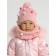 Children's knitted set for girls: hat and snood, size 46