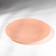 Ivory plate, glass, d = 28 cm, coral color