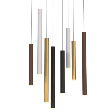 Suspended chandelier Mantra Cala, Led, 3360lm, 3000k, 500x300x600 mm, black color-1