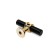 Cappio pen pen, d = 12 mm, black color with gold, 8 pcs.