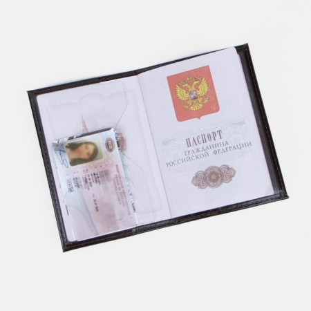 Passport cover, brown color-5