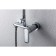 Bravat Opal shower column, with a shower mixer (upper shower of a square shape)