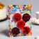 Set of candles 4 pieces "with humor", red-black, 4 × 4.4 cm