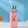 A glass bottle in the case "Funny beasts", 300 ml, h = 17 cm, Mix color