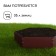 Glocked flowerbed, d = 60 cm, h = 15 cm, brown, Greengo
