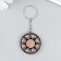 Metal keychain "Hot with a compass" 3.5x3.5 cm