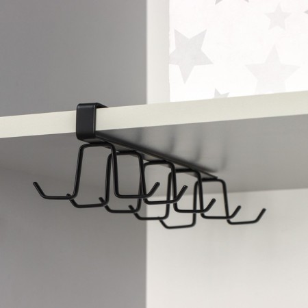 Holder for mugs of a suspended share, for 12 objects, black color-5