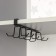 Holder for mugs of a suspended share, for 12 objects, black color