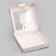 Self -charged box, white, 16 x 16 x 3 cm