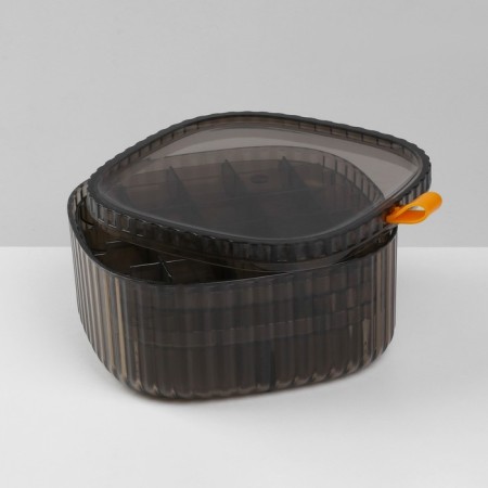 Organizer for storage of decorations "Leo" level 3, 32 cells, 15 × 15 × 7.5 cm, brown color-7