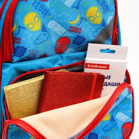 School backpack with an ergonomic back, 37x26x15 cm, Spider-Man-9