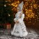 Snow Maiden "In a white fur coat and kokoshnik" 17x35 cm, mix