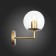 Wall lamp ST LUCE. SL1150.201.01. Liora. 1x40 watts, E27, 15x20 cm, matte gold color