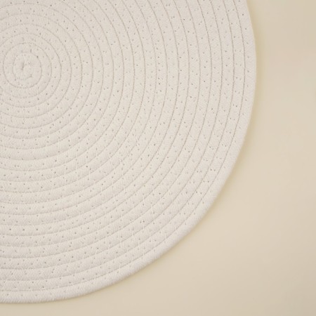 Serving napkin on the Sima-Land Home table, D = 38 cm, white color, cotton-3