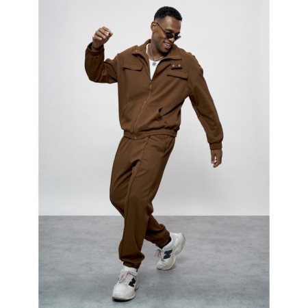 Sports suit men's, size 48, brown color-4