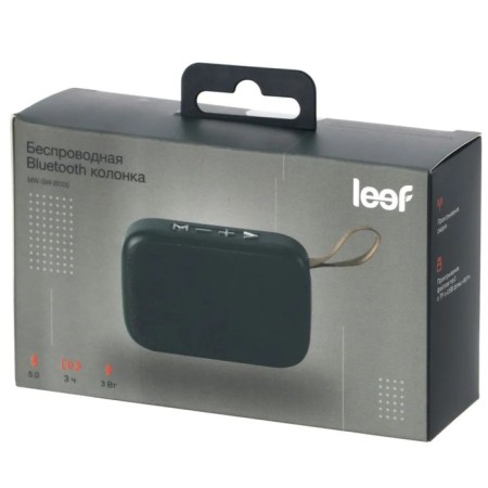 Portable column LEEF MW-SW-B005, 3 W, BT 5.0, Microsd, USB, FM, 300 mAh, black-5